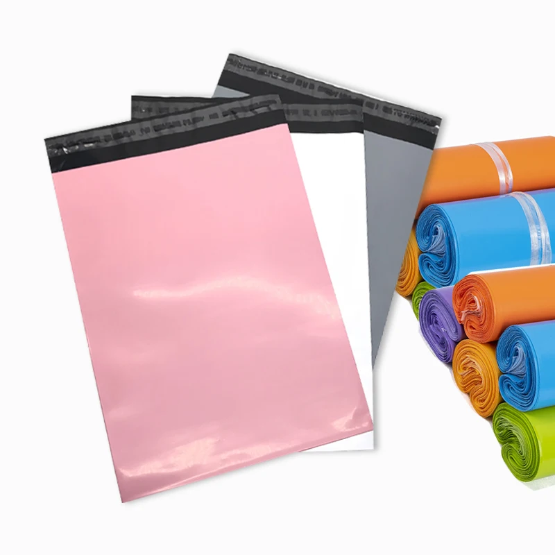 Eco Friendly Black Grey Pink Waterproof Clothing Packaging Poly Mailer Mail Packing
