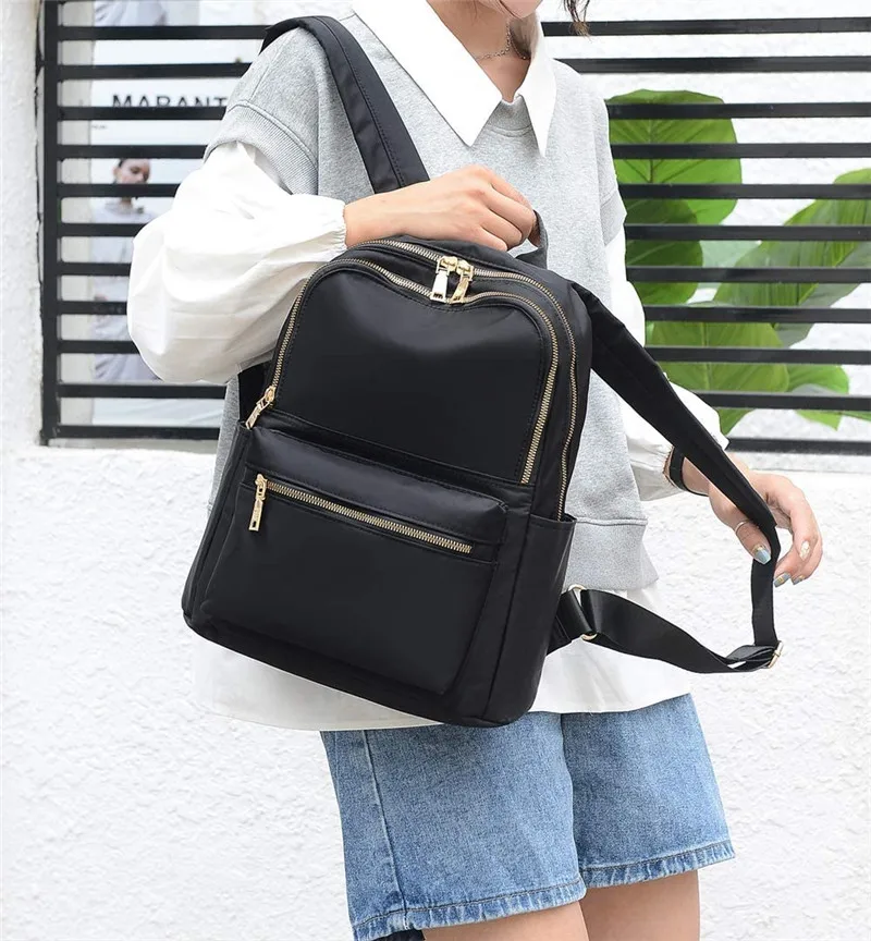 Fashion Casual Travel Lightweight Backpacks Mini Nylon Womens Backpack