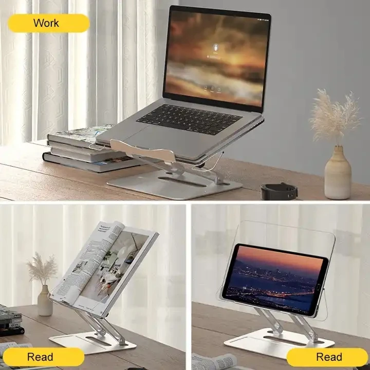 Height Adjustable Hot Selling acrylic comic book holder stand Kids and Adults Folding Bookstand Reading Stand for book stand