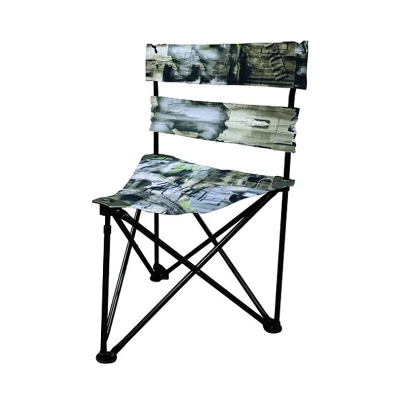 Factory sale various Foldable polyester steel tube Duck Hunting Tripod Stool with backrest Folding Chair