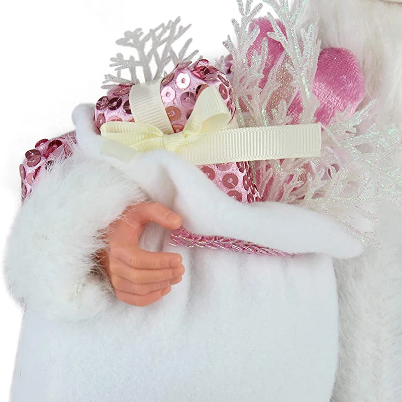 Custom Christmas Plush Decoration Figurine Ornament Santa Claus Xmas Tree Ornament Collection Party Supplies Holiday Dolls