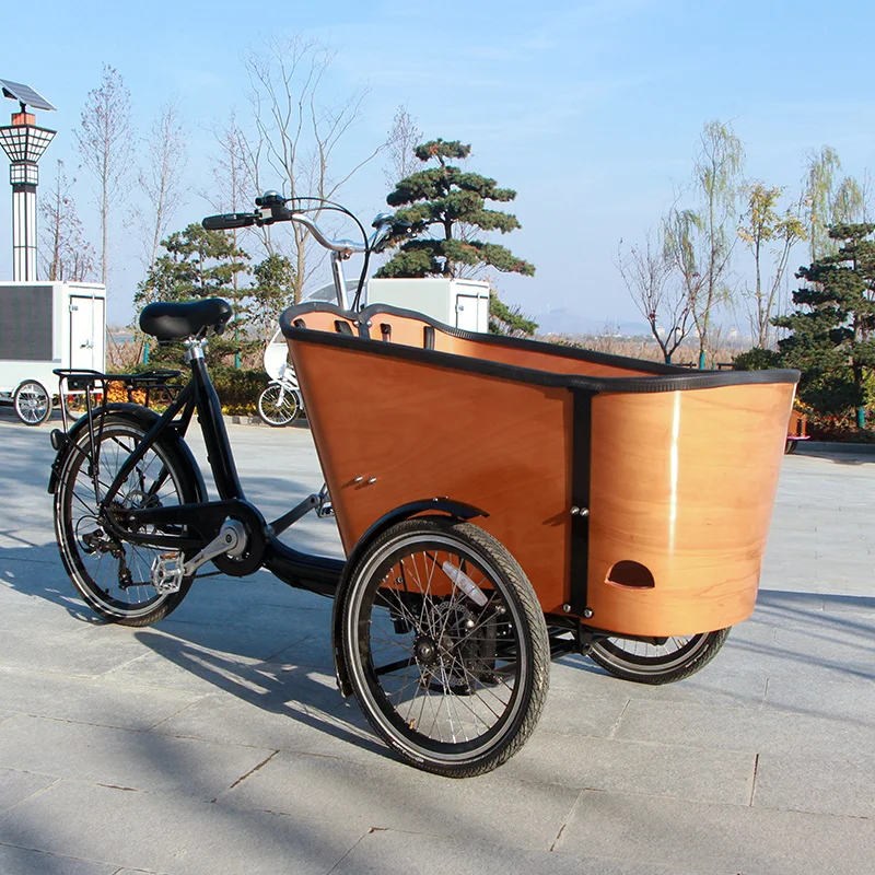 super quality 3 wheel cargo tricycles with wooden cabin for tuk tuk family cargo