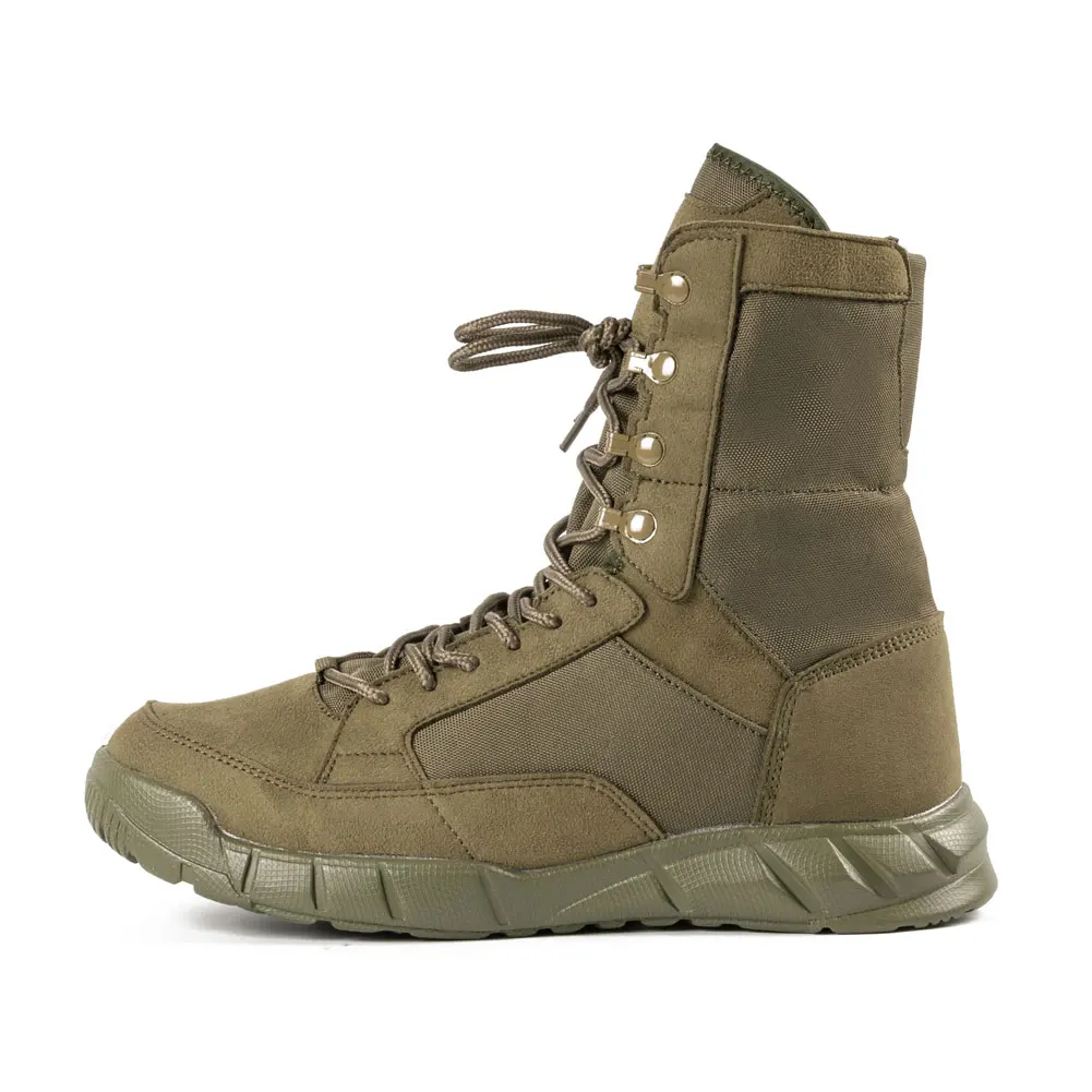 Leather Tactical Boots for Men 8 Inch Dubai Beige Black EVA Shoes Man Summer Shoes Spring Ankle Boot Nylon