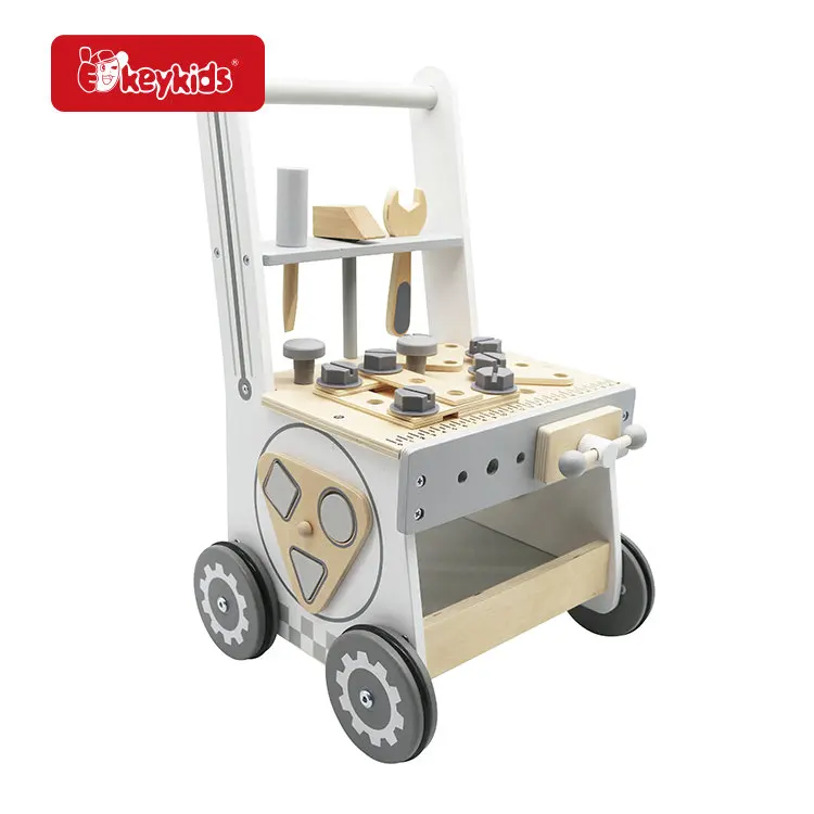 2 in 1 Activity Push Walker Wooden Baby Walker with Tool W16E187