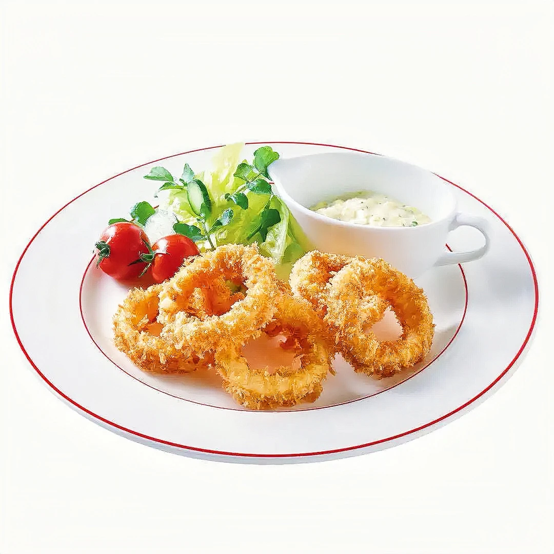 Frozen Fish Squid Rings with Bread Crumbs Chinese Seafood Snacks