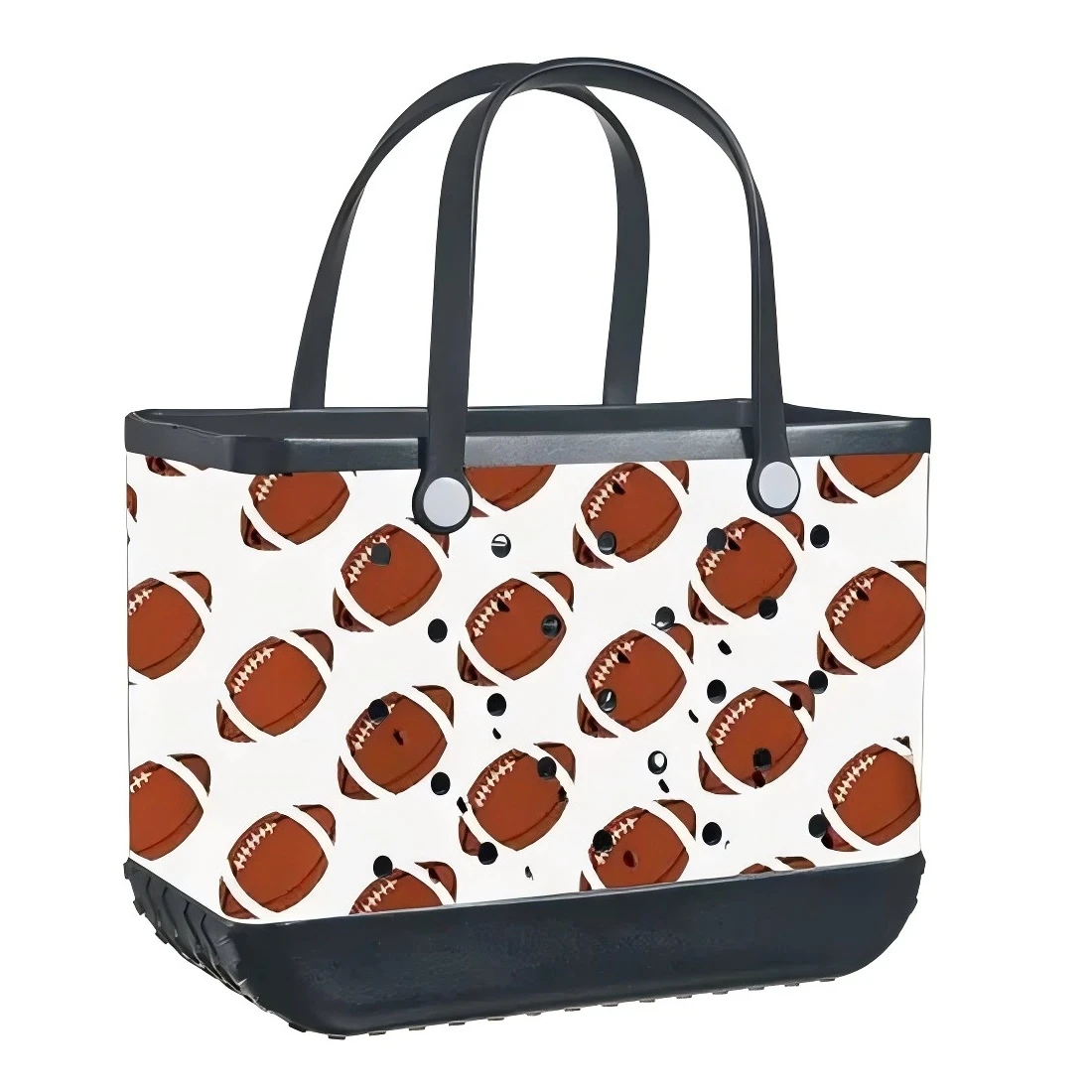 Wholesale Custom Women Beach Silicone Bags With Holes Waterproof EVA Rubber Totes Large Fashion Eva Plastic Bogg For Summer