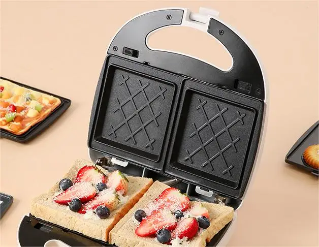 All-In-One Electric Mini Waffle Maker Machine Breakfast Toaster Sandwich Maker Artifact Home Toaster Kitchen Appliance