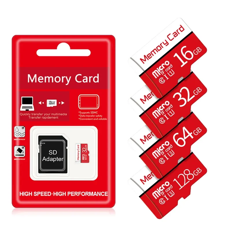 Gitra Real U1 2GB 4GB 8GB 16GB 32GB 64 128GB 256GB 512GB Class 10 Mini SD Card U3 Memory Card with Adapter and Blister Packing