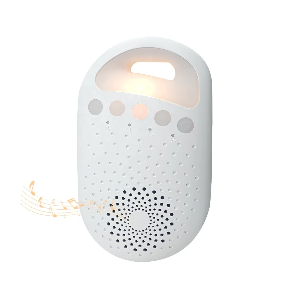 DWRL Portable Vibration White noise Generator Music Baby Night Light White Noise Sound Machine with Lanyard