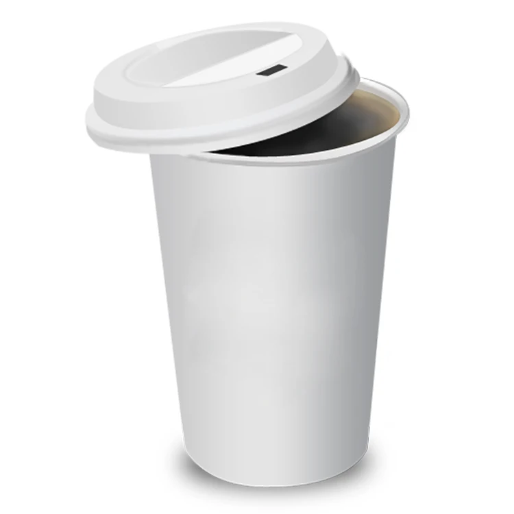 C-12-5 cold paper cup 12oz white cardboard double PBS 1000 Count 12 Oz Juice Egg Paper Coffee Cups With Sleeves