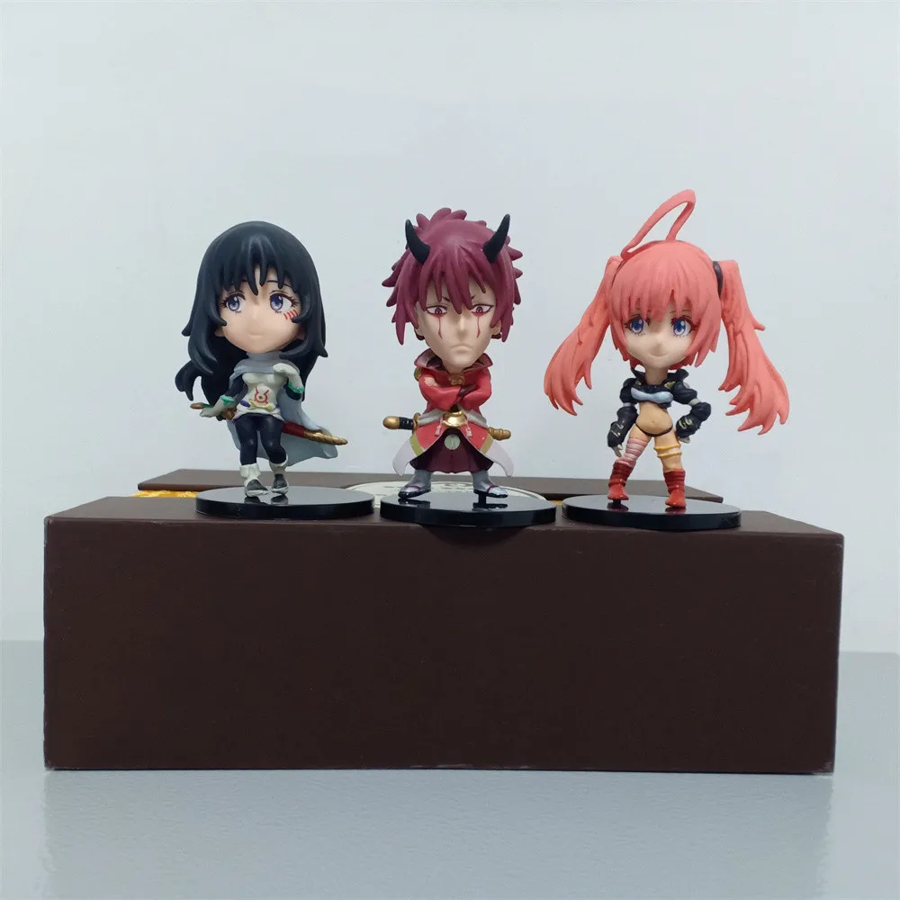 6pcs/set Rimuru Tempest Anime That Time I Got Reincarnated As A Slime Shion PVC Model Dolls Toys Colletible Figurals