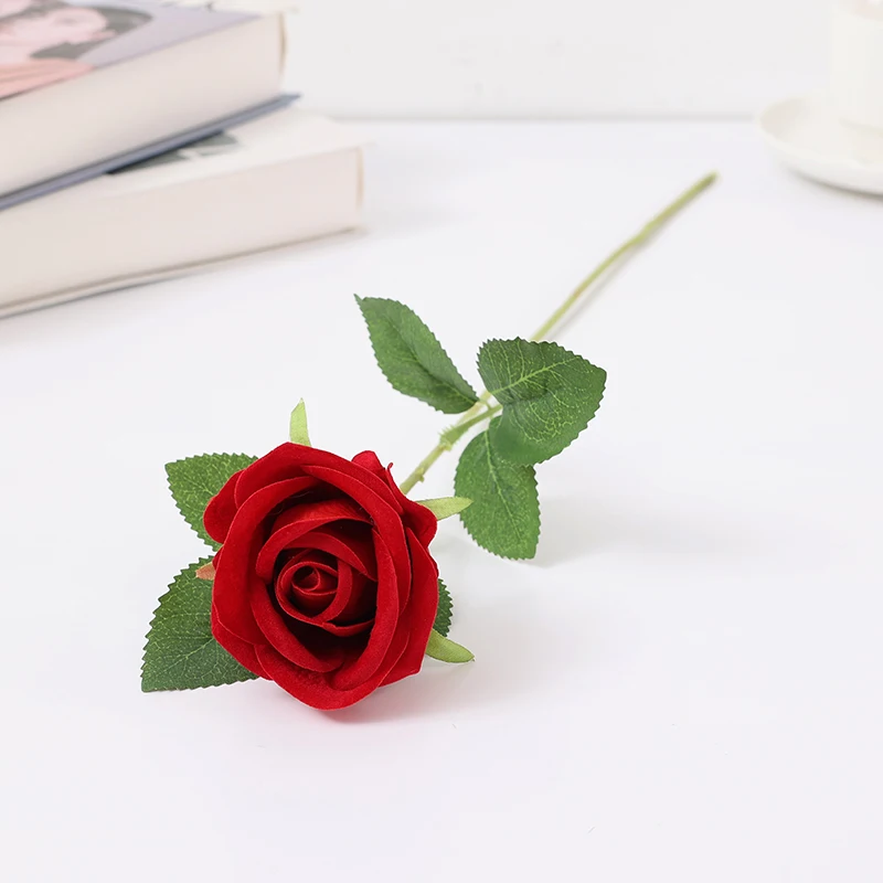 1 Artificial Flowers Rose High Quality Wedding Decor Flower Pattern Boxes For Packaging Roses Bouquet