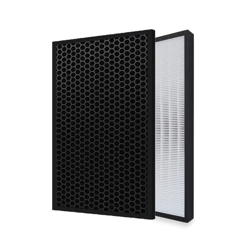 KC-D60DFE FZ-D60HFE Custom Replacement HEPA Filter and Honeycomb Activated Carbon Filter Set for Sharp Purifier KC-E70 KC-F70
