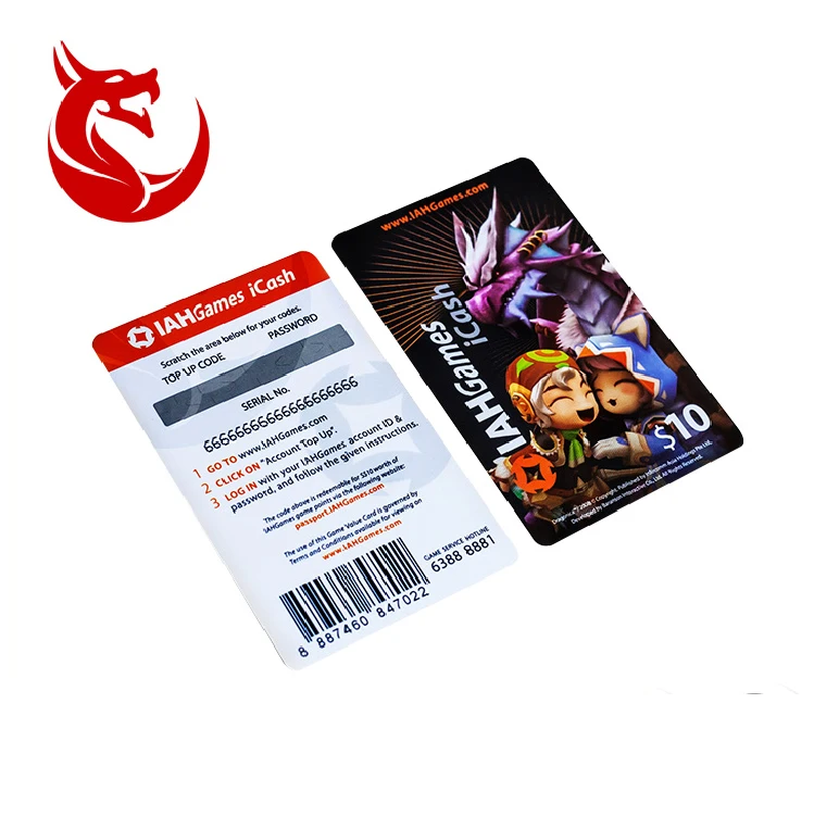 Customized Paper Lottery Ticket Scratch-Off Game Card for Paper & Paperboard Printing