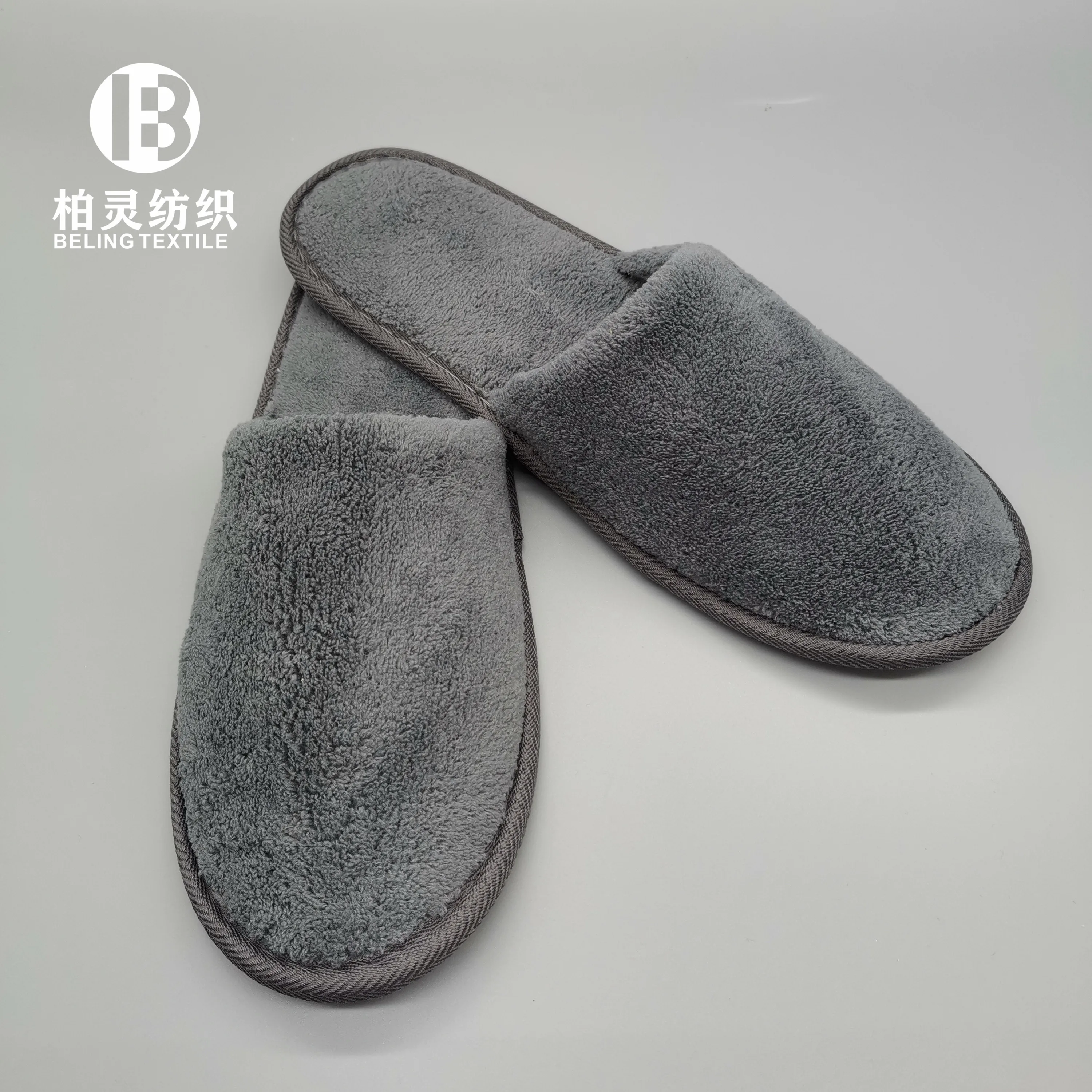 
Micro coral fleece indoor slippers,manufacturer wholesale disposable anti custom slipper 
