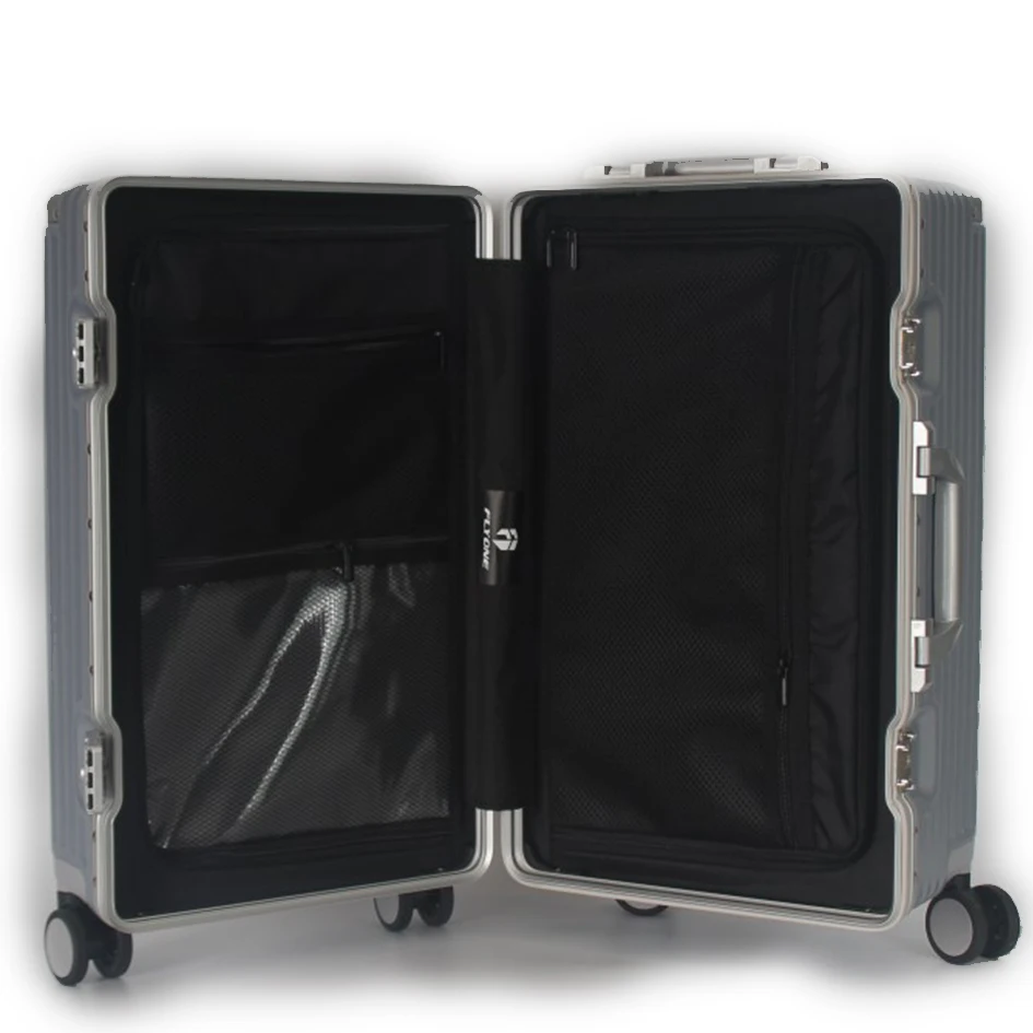 Custom Big Capacity Trolley Case Luggage Sets Hard Shell Suitcase All Aluminum Carry On Luggage Suitcase