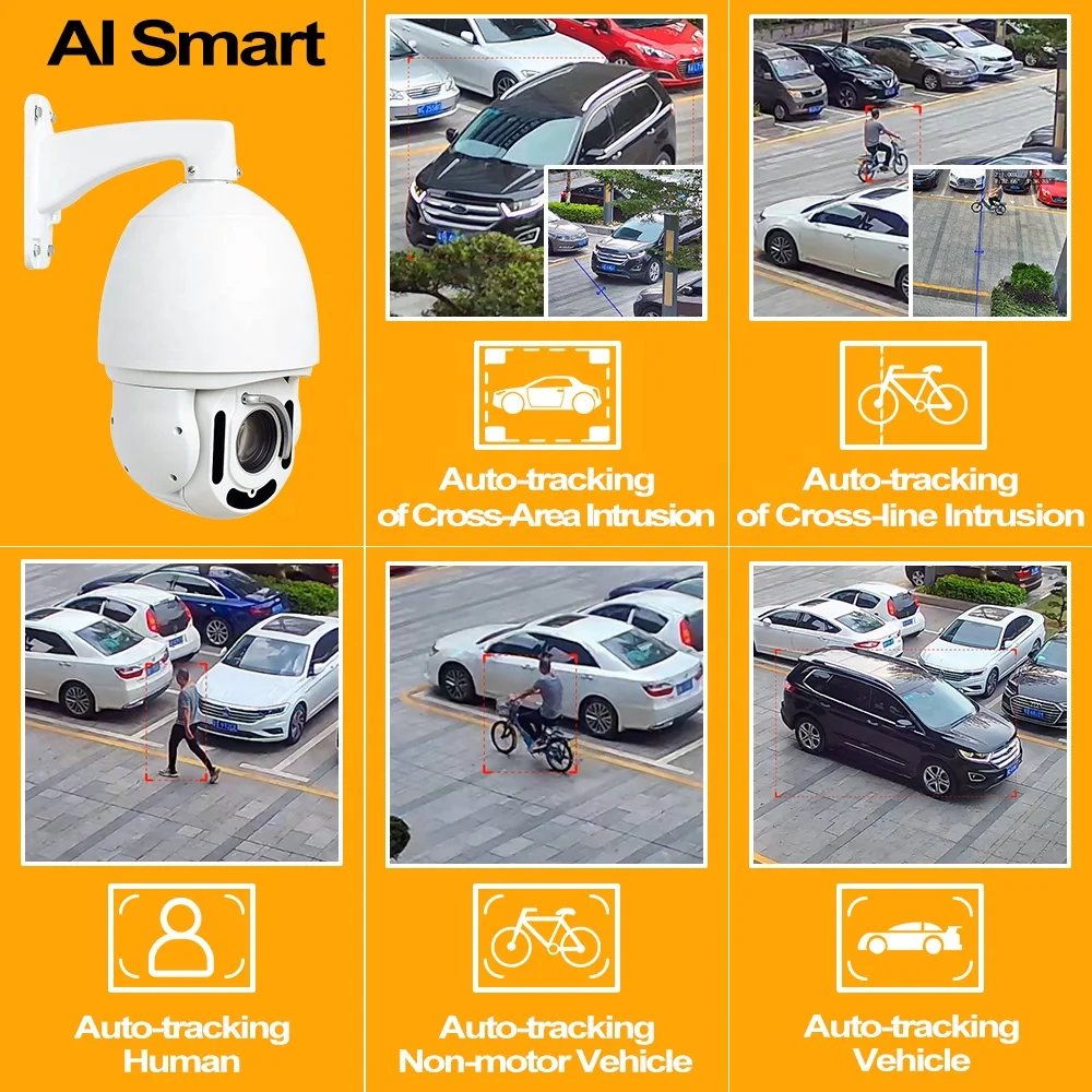 Wholesale Price Smart Surveillance 33X 4G Digital Defog 16 Patrol 9W Camera 5MP 30X PTZ Security Camera