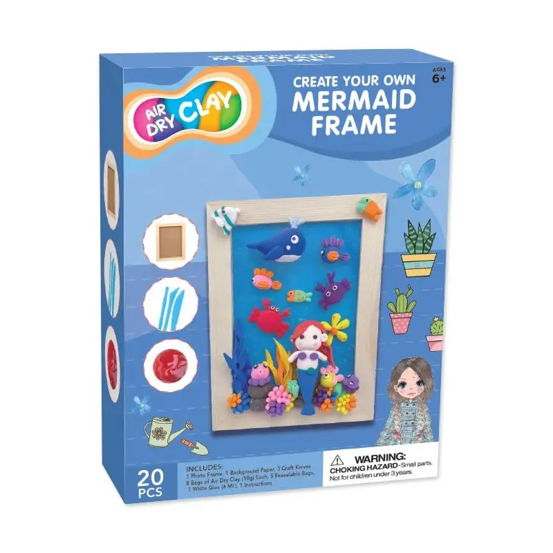 Wholesale Photo Frame Super Light Diy Air dry Clay Modeling Clay Creat Your own Mermaid Frame