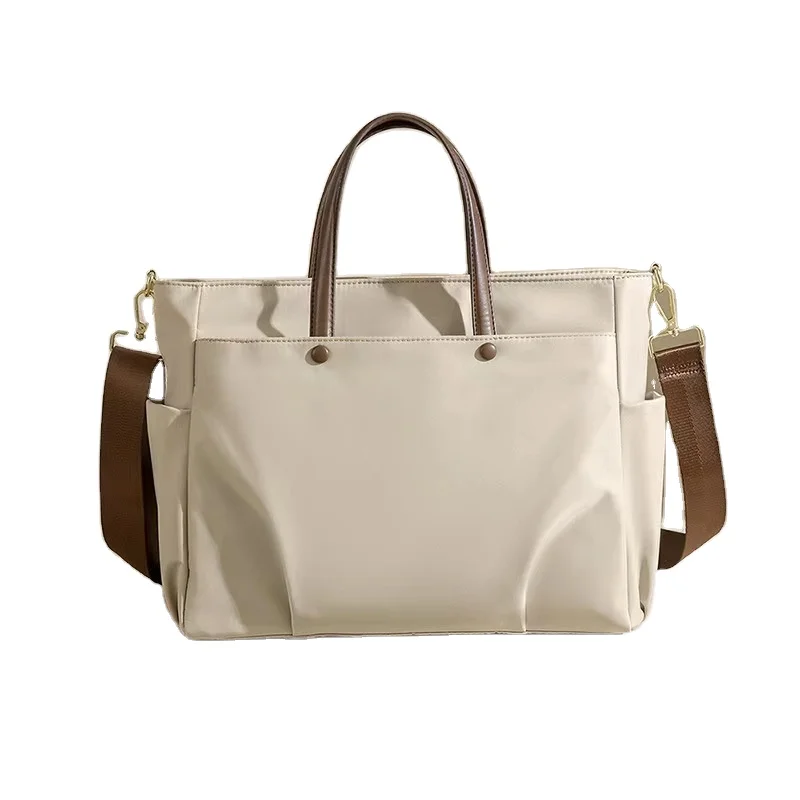 2024 New Fashionable Oxford Fabric Laptop Briefcase Bag Waterproof Organizer with Bottle Holder Stylish Laptop Bag Cover