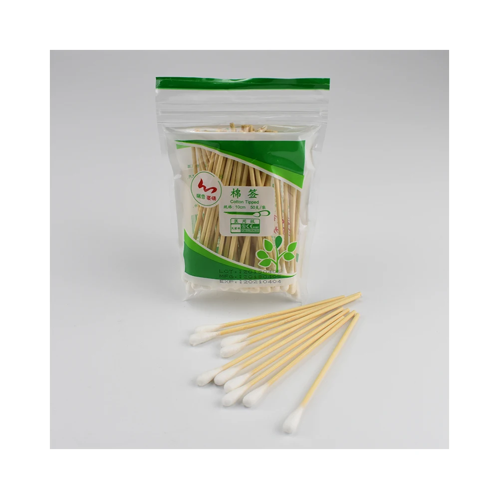 
2021 White Soft Odourless Tasteless Medical Cotton Swab 