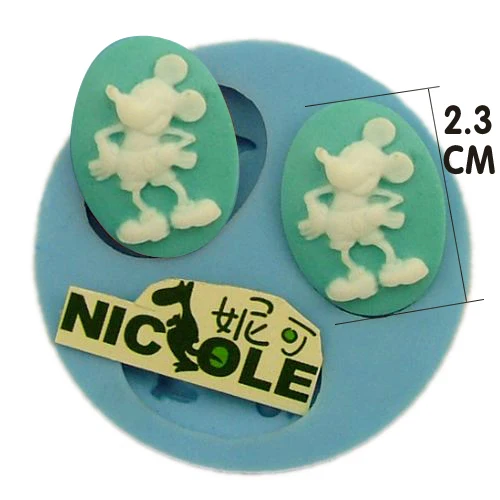 
Nicole zibo molds F0008 silicone diy micky mouse clay craft molds cake decoration molds 