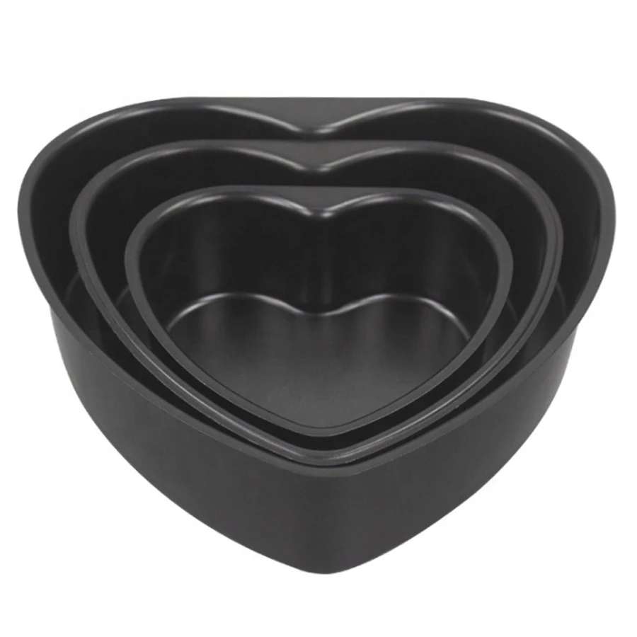 Lovely Heart Shape Fixed Bottom Baking Accessories Tools Set Cake Stencil Mold Decorating Supplies