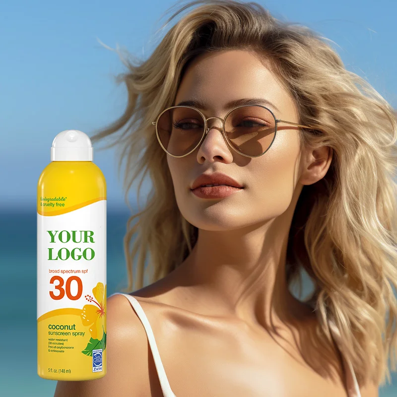 Customize Sun Tan Isolation OEM Outdoor Organic Whitening Face Private Label Spf 30 Protective Sunscreen Spray