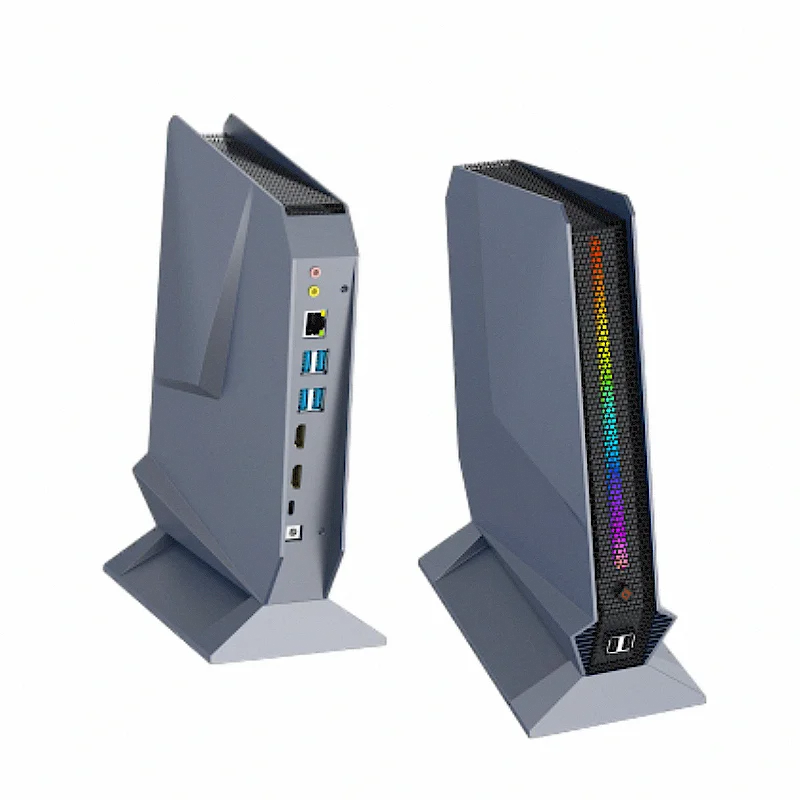 Металлический корпус J4125 /N3350/J3455 мини ПК компьютер AK7 с Win10 8 ГБ 128 4 64 вентилятором 4K Linux для проекта игры