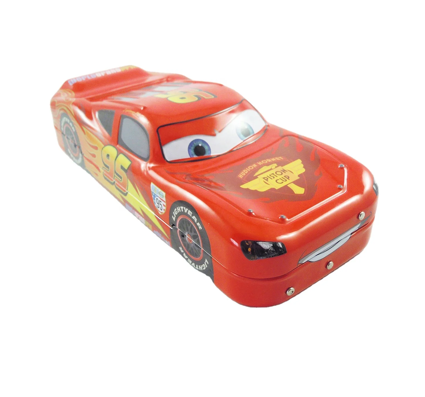 China factory hot sale durable customised car shape metal tin pencil case box