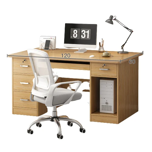 Table and chair integrated computer desk household modern desk workplace office with drawer computer desk