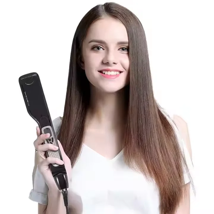 New Steam Hair Straightener with comb Smooth touch Hair Straightener Nano water steam Straightener