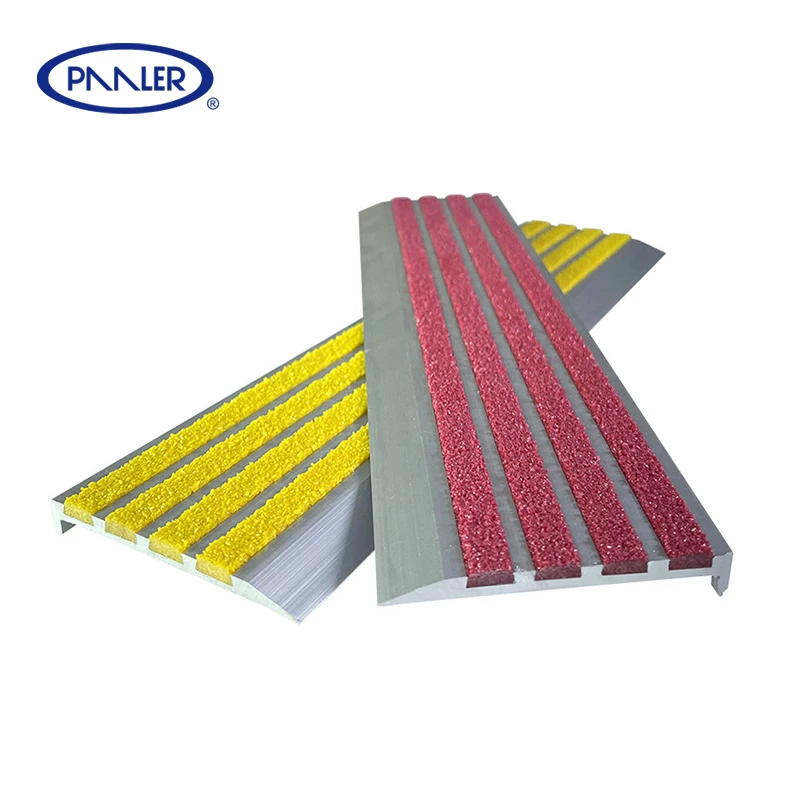 Factory Wholesale Anti Slip Emery Metal Stair Parts Edging Strip Stair Nose Aluminum Stair Nosing For Step Safety