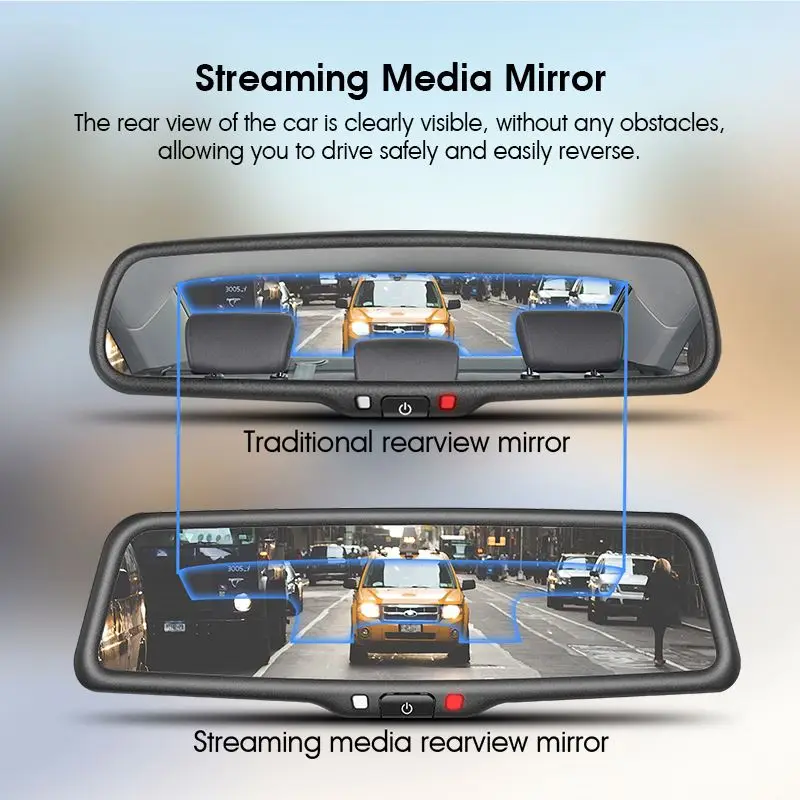 Hot Selling FULL HD 1080P Mirror Dash Cam 6-layer Glass Lens+ 1IR Car Dvr Rearview Mirror Camera