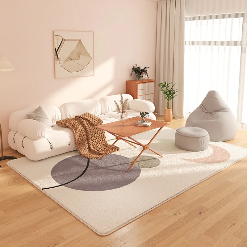 Modern Simplicity Living Room Bedroom Floor Mats Popular Printed Fur Rugs Soft Faux Sheepskin Carpets and Rugs