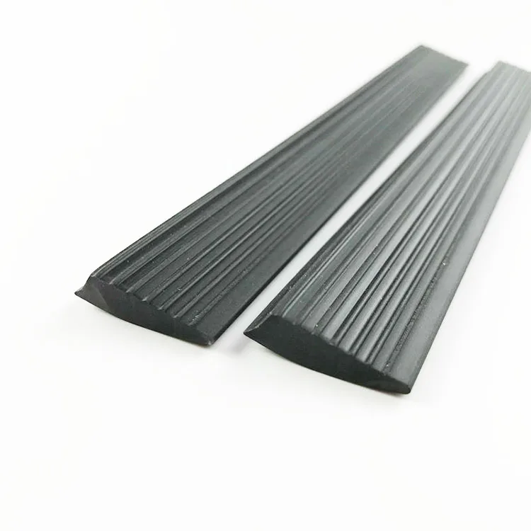 Custom Extrusion forming plastic  flexible black pvc strip bumper seals