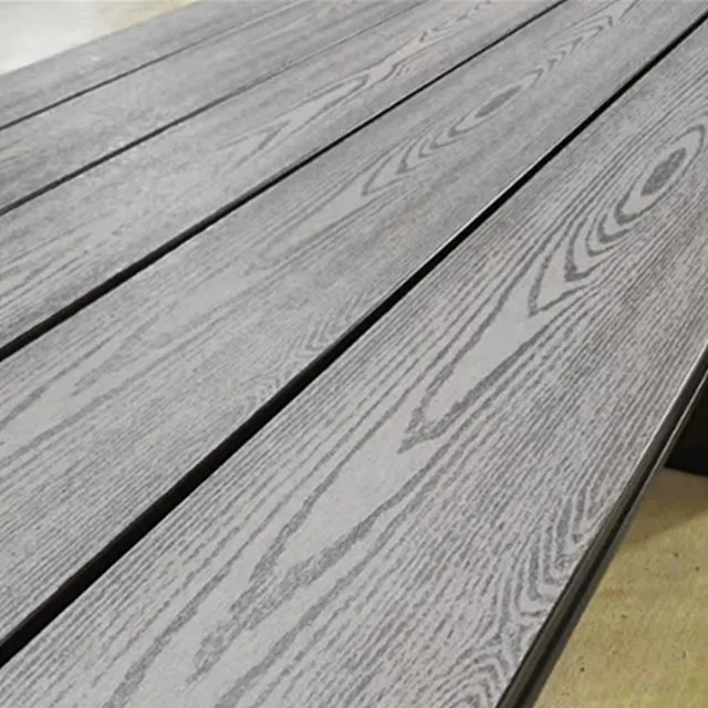 PS Outdoor Faux Wood Recycled Plastic Solid Lumber Composite Wpc Decking floor