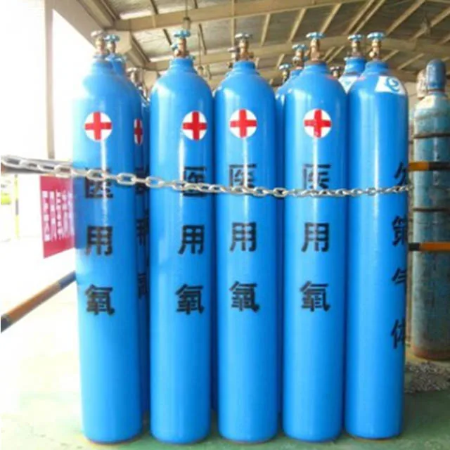 
High Pressure Oxygen Gas Factory Supply High Pressure Oxygen Gas Cylinders 