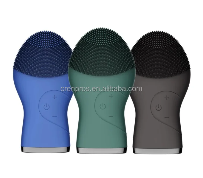 Men Face Cleaner Sonic Facial Brush Facial Cleansing Brush Rechargeable Deep Gentle Exfoliation Electric Silicone for Men DC 5V