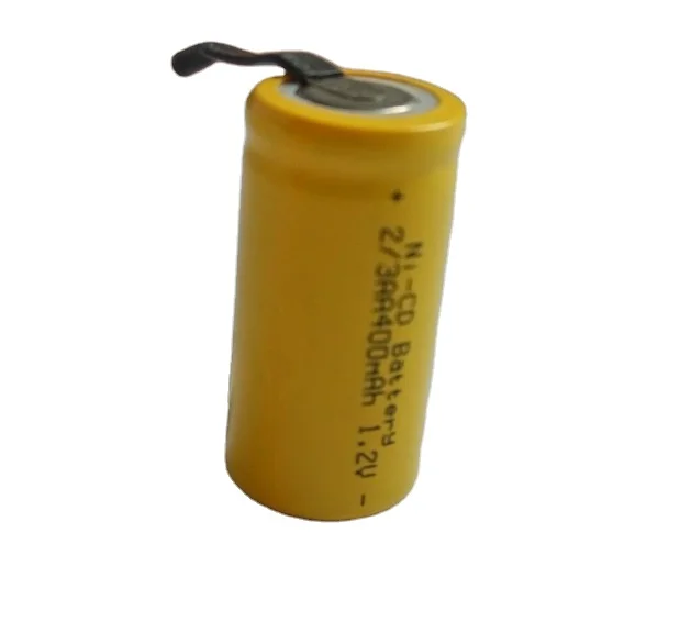 Перезаряжаемая батарея Nicd 2/3AA400mah 1,2 V для электрических машинок для стрижки