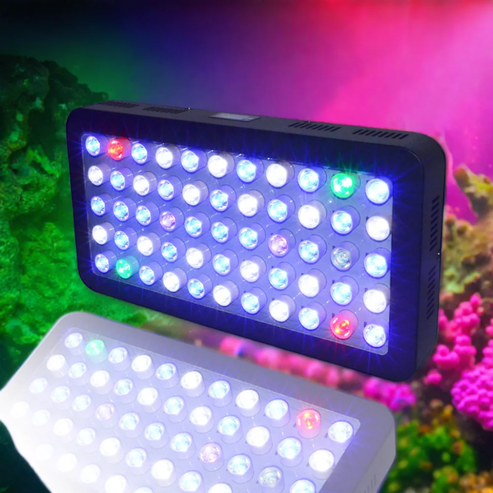 165W Dual Button Control Aquarium Light for Household Water Tank Aquatic Plants and Fish Premium Fish Light Reef LED Light