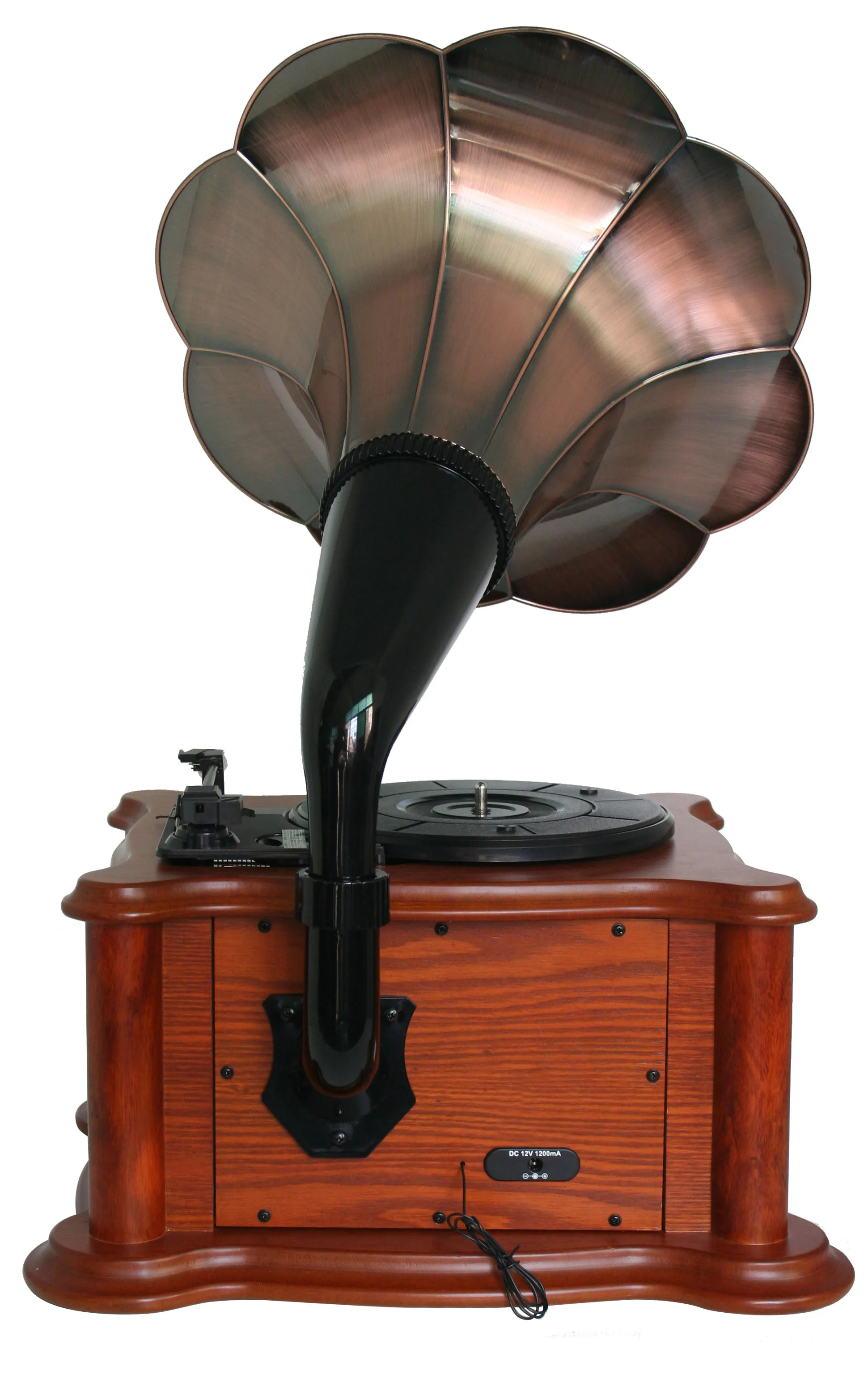 
Radio Wooden Classic Vintage Retro Speaker Blue Customized Turntable Logo Power Battery Style Radio 