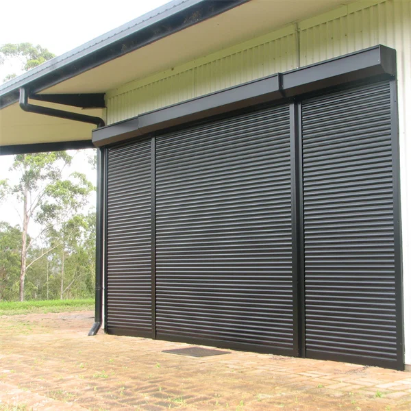 TOMA-Aluminium Roller Garage Door Security Roller Shutter With Box Manual And Motorised