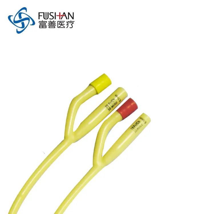 2-way Siliconized Foley Catheter Latex Suprapubic Catheter