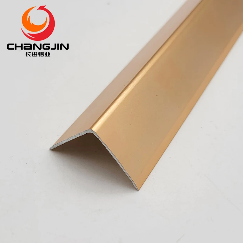black gold aluminum alloy protection extrusion tile corner trim edge profile
