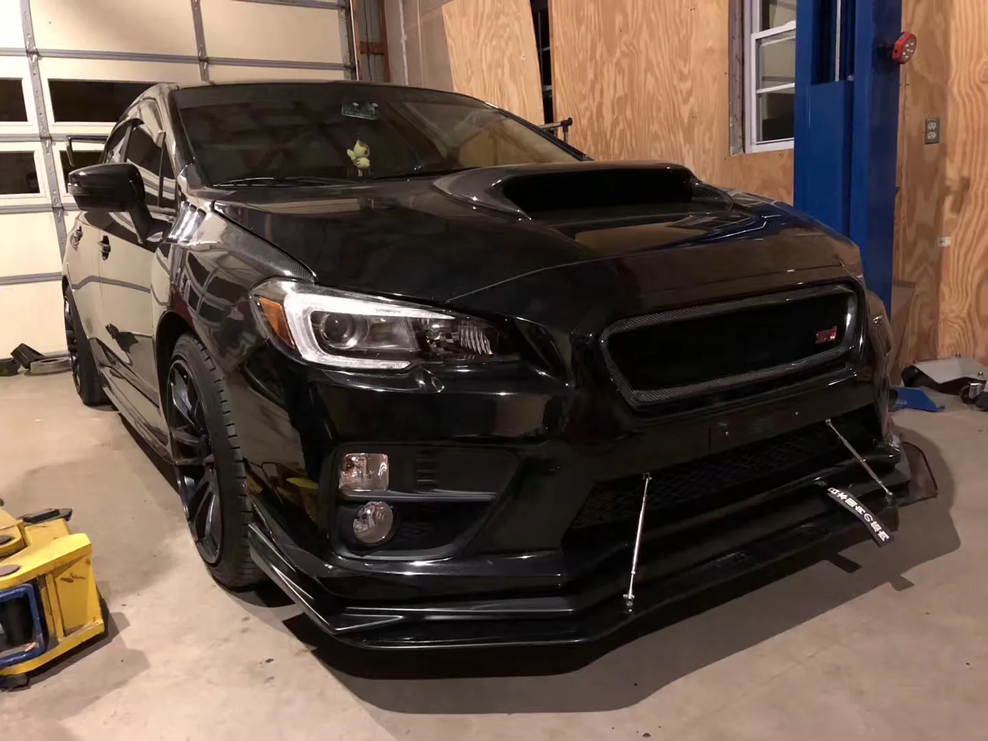  Авто части для 14-18 автомобильные аксессуары брелок автомобиля Subaru WRX VAB VAF LEVORG VMG/VM4 STI плотины Стиль углеродного волокна спереди над крыло + 8
