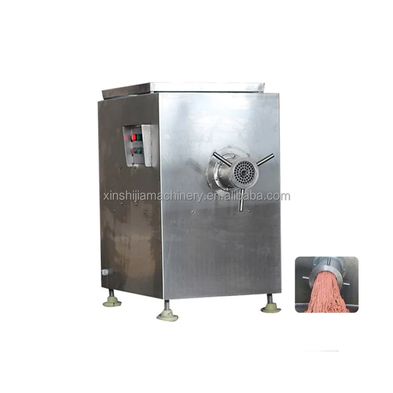 Automatic high capacity fresh and frozen chicken beef goat cattle pig meat cutting grinding machine