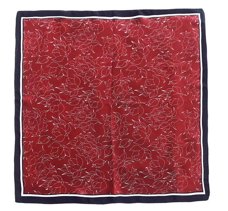 
Woman Scarf Luxury Silk Hair Scarf Square 