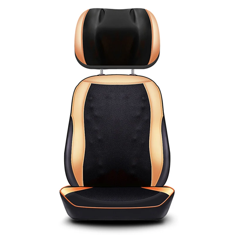 Hot Sale 3D Massage Heating Cushion Adjustable Heated Back Car Seat Chair Massager Neck with Pillow Massage