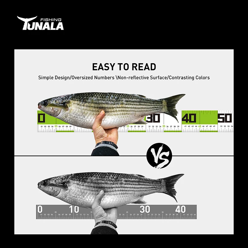 Fish Ruler with Adhesive Backing Measure Mat Fishing Tackle Ruler For Fishing Boats