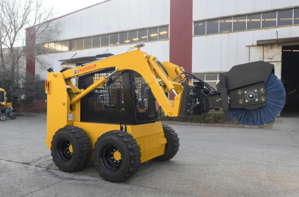 Factory Hot crawler skid steer 700kg 255F Changlin Brand track skid steer loader with 4 in 1 bucket